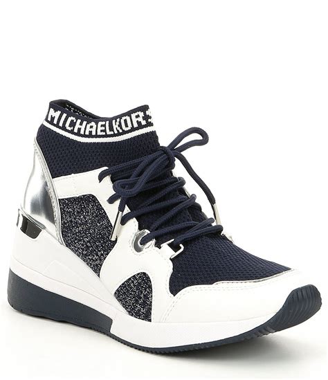 navy blue Michael Kors sneakers